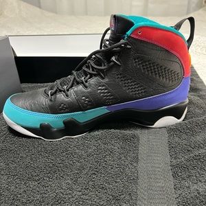 Jordan 9 size 10.5 worn 1x like new with box and receipt